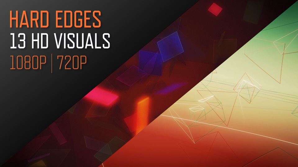 Live Visuals / VJ Loops - Hard Edges