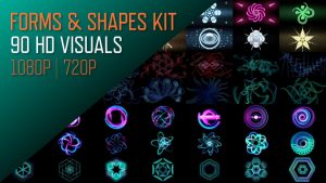 Bundle of VJ Loops for Live Visuals - Forms & Shapes Kit (HD)
